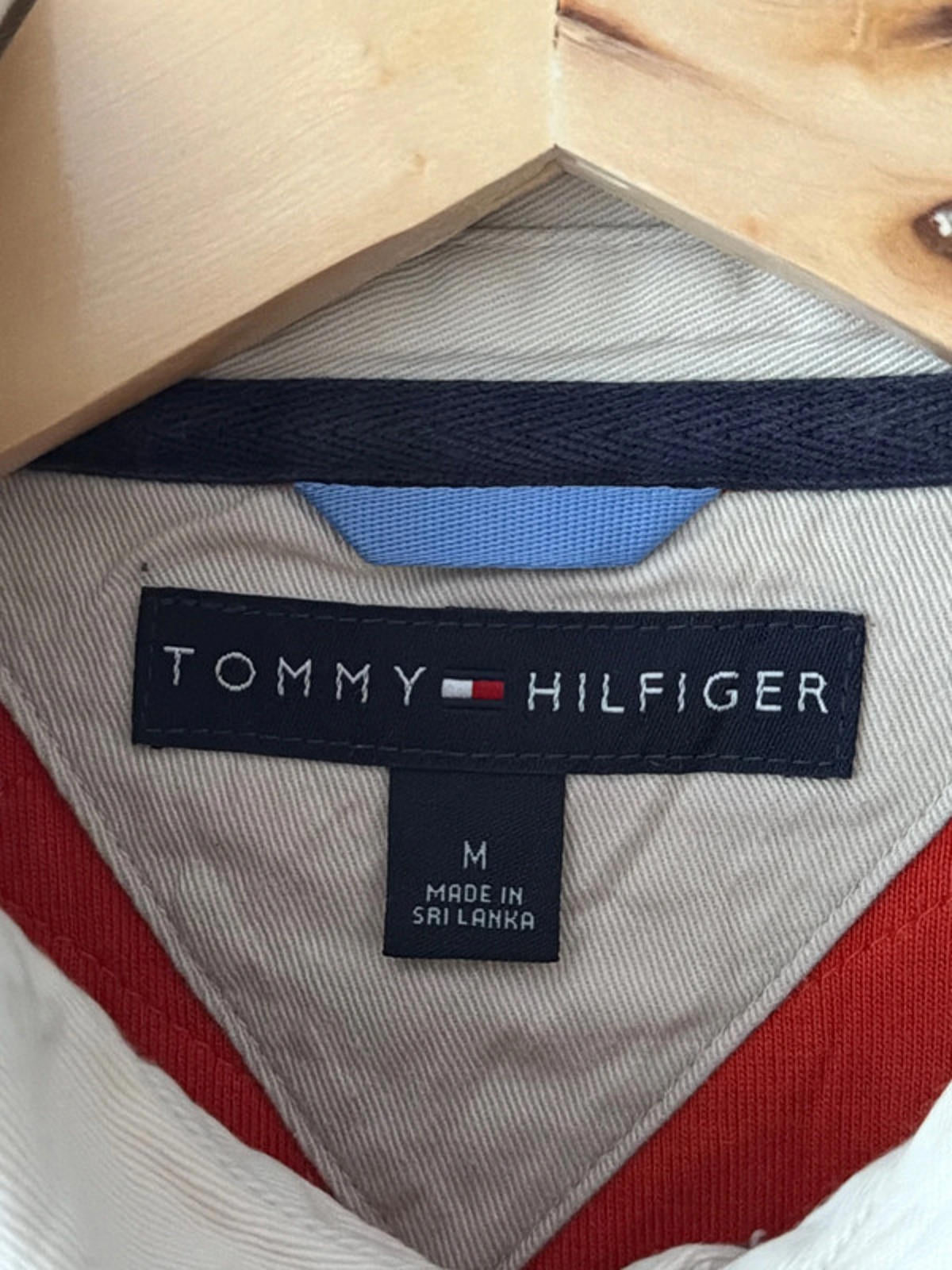 Men’s Tommy Hilfiger Clasic Rugby Polo Top In Red - Medium - 2687