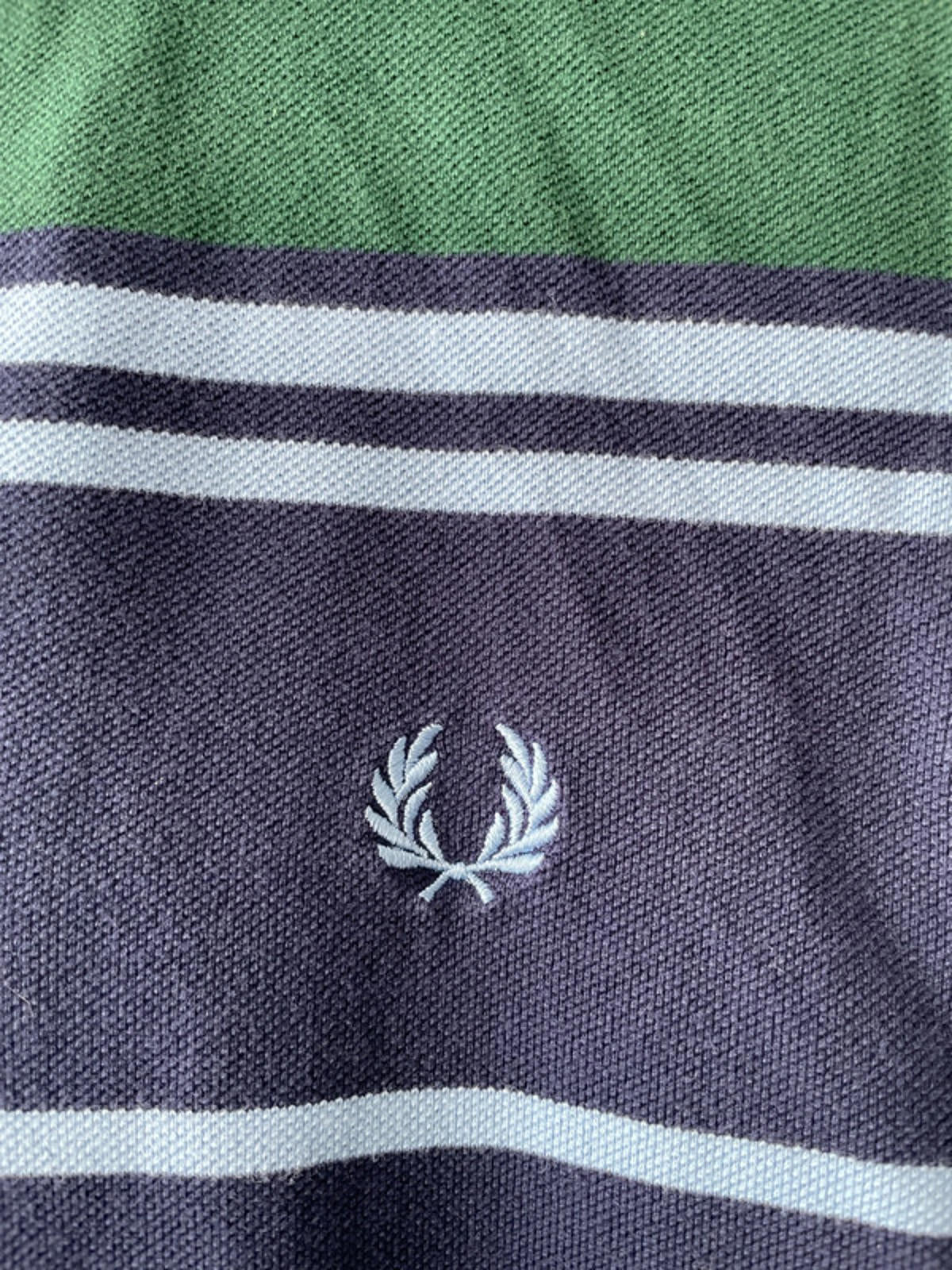 Womens Fred Perry classic stripped polo shirt - Small