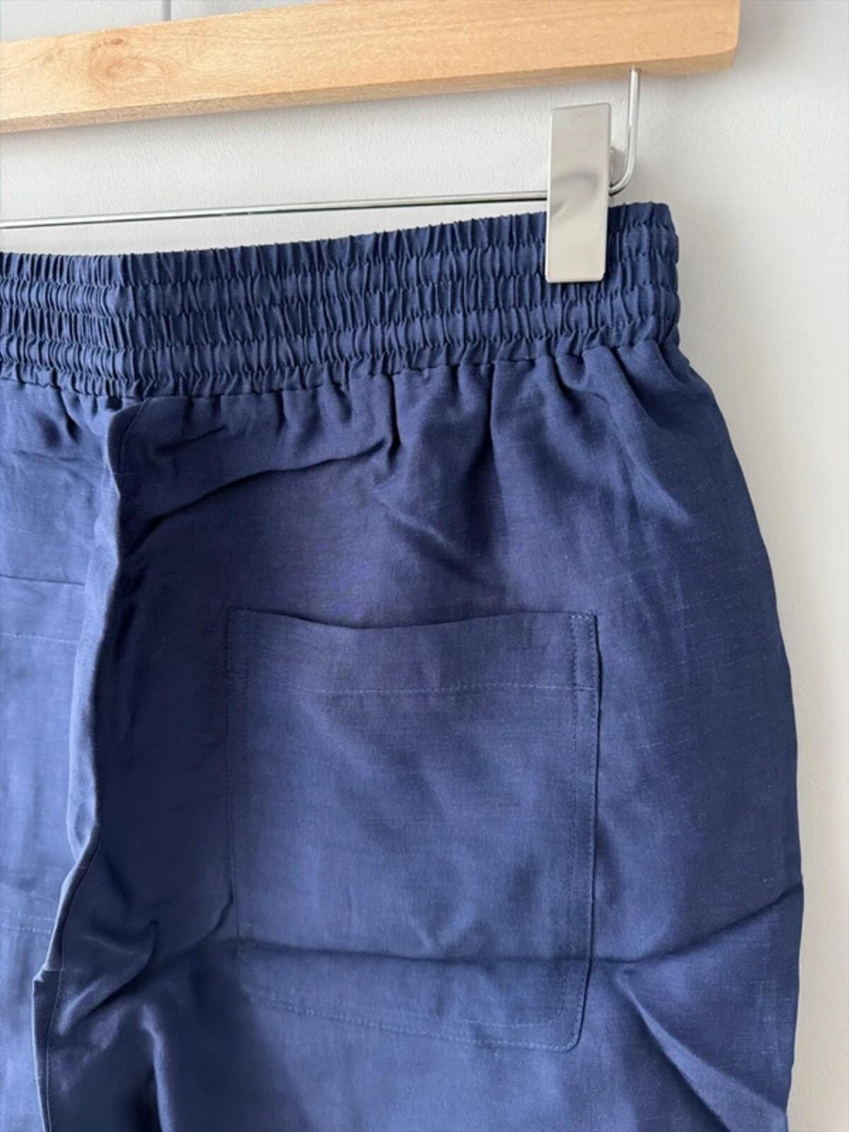 Women’s & Other Stories High Waisted Linen Shorts In Navy - XSmall - 3364