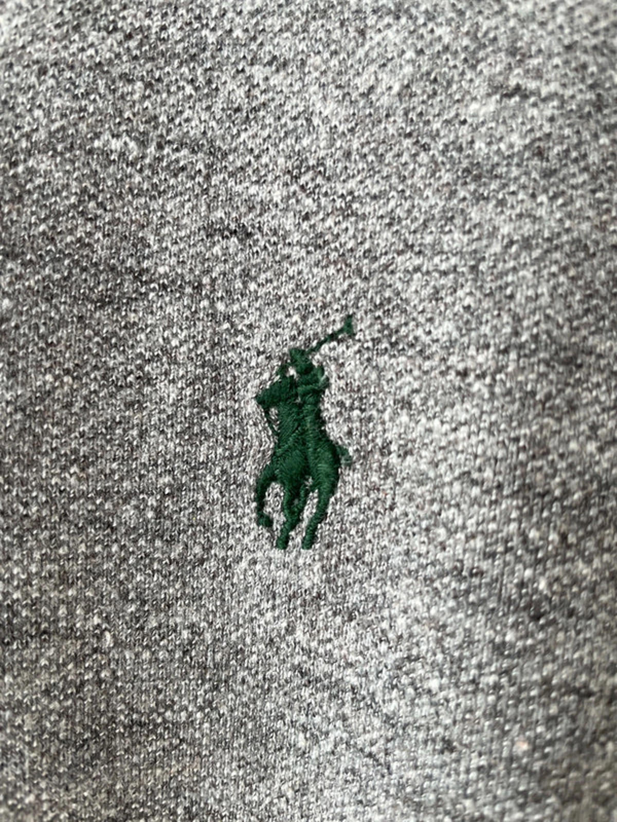 Men’s Ralph Lauren Premium Long Sleeve Polo Top In Grey - Small - 1559