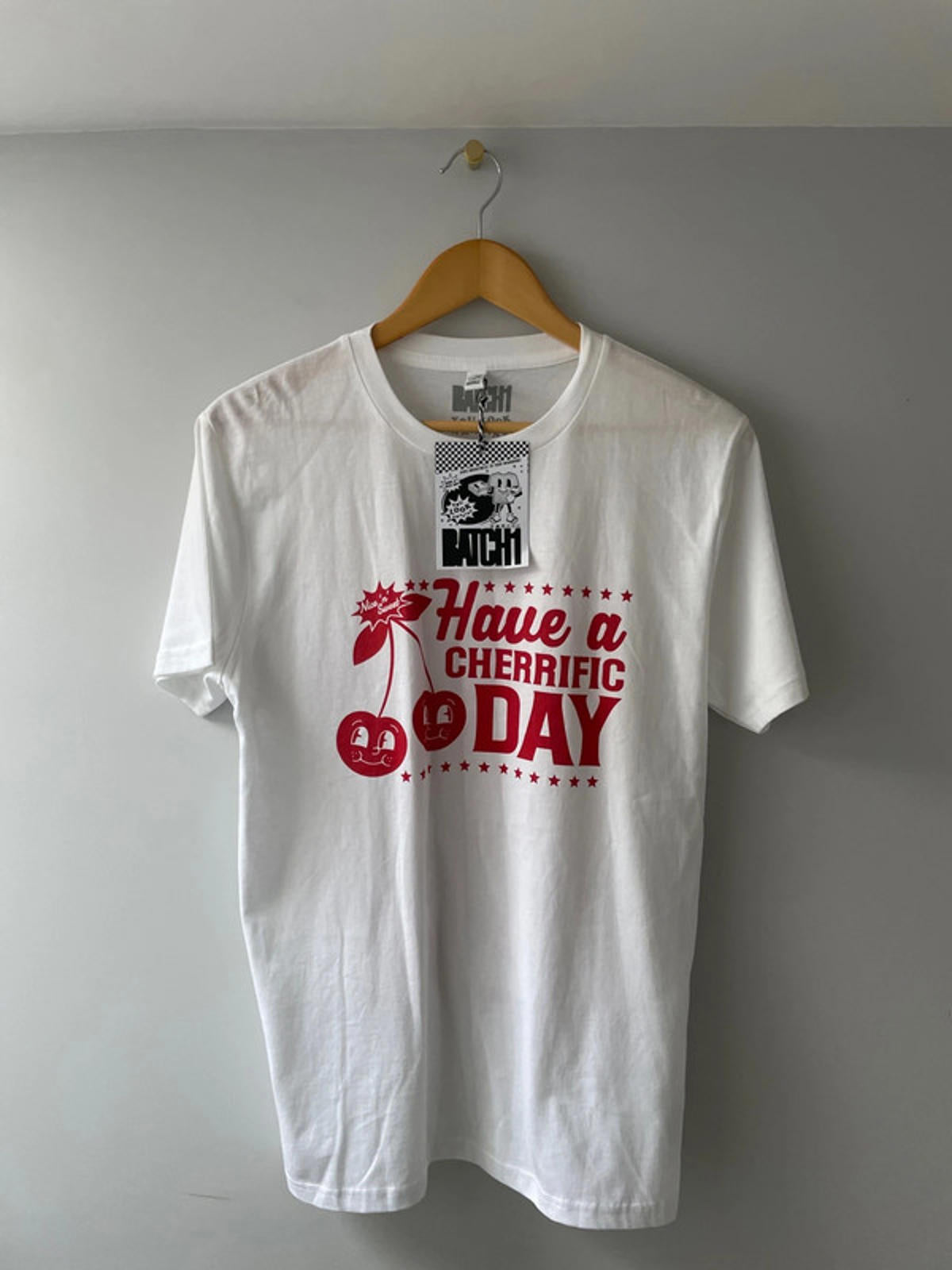 Men’s Batch1 have a cherrific day crew neck printed T-shirt - Medium