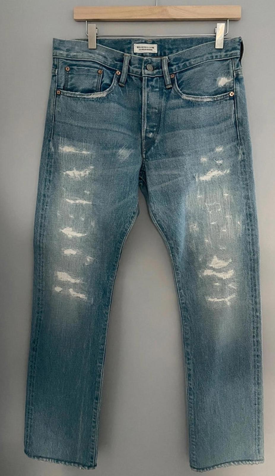 Men’s Ron Herman Denim rip and repair effect jeans - W31 / L33 - 1871
