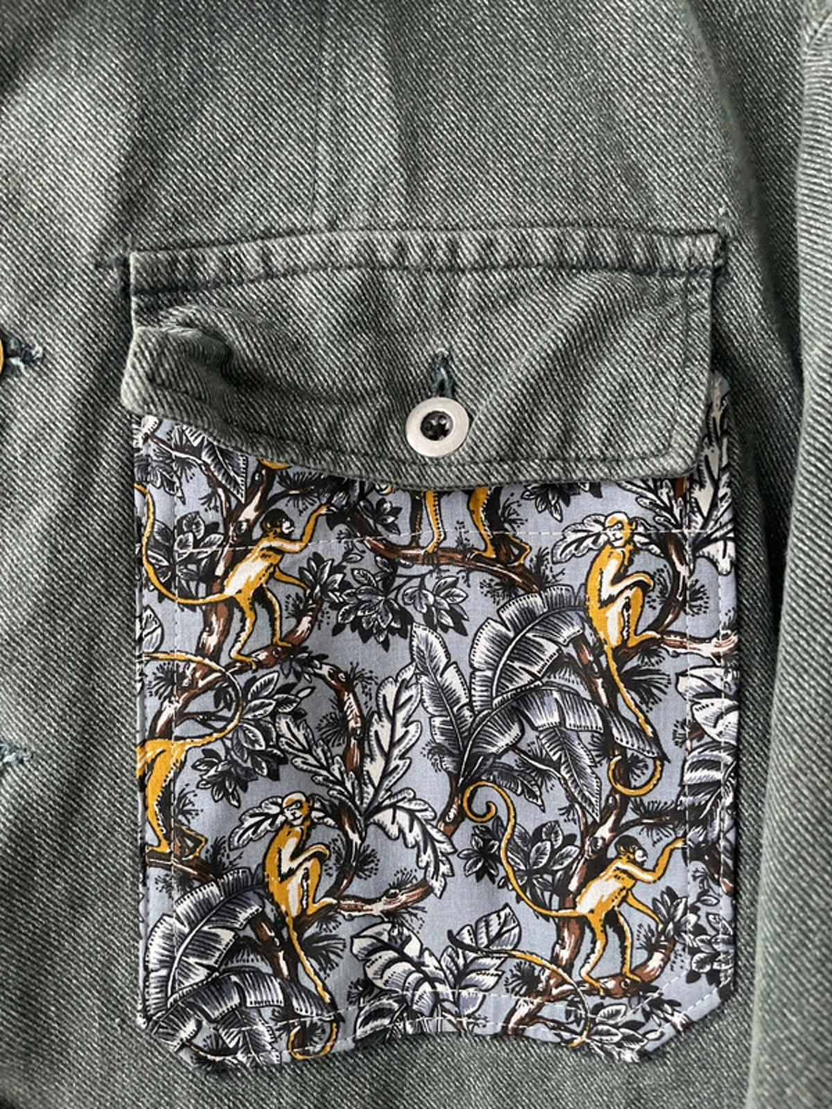 Women’s Iconic by Sophie Denim Jacket with Floral Pocket Detail - Medium- 2488