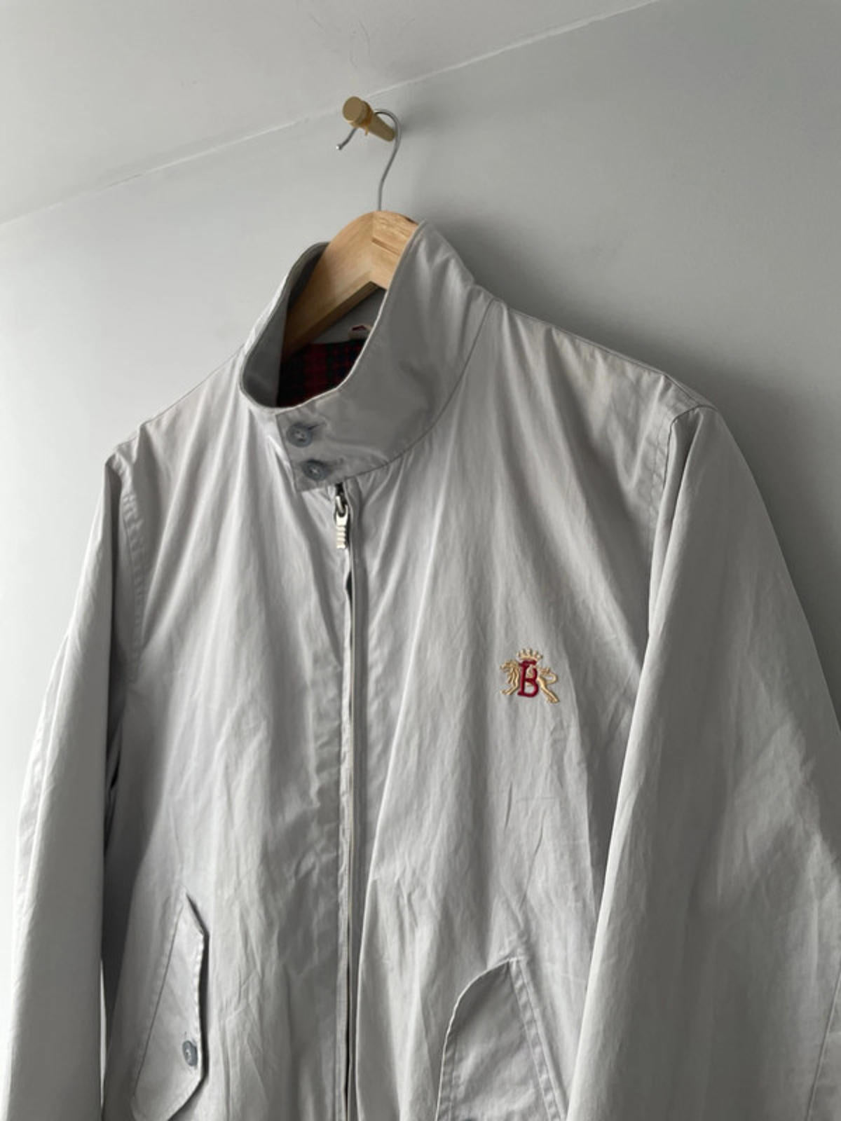 Men’s Baracuta G9 Premium Harrington Jacket In Grey - Small - 2067