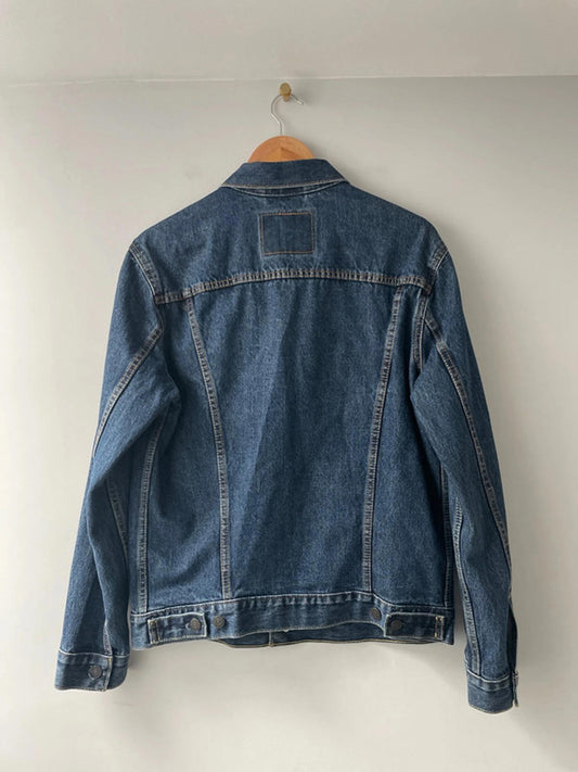 Men’s Levi’s Premium Range Denim Trucker Jacket In Navy - Medium - 2386