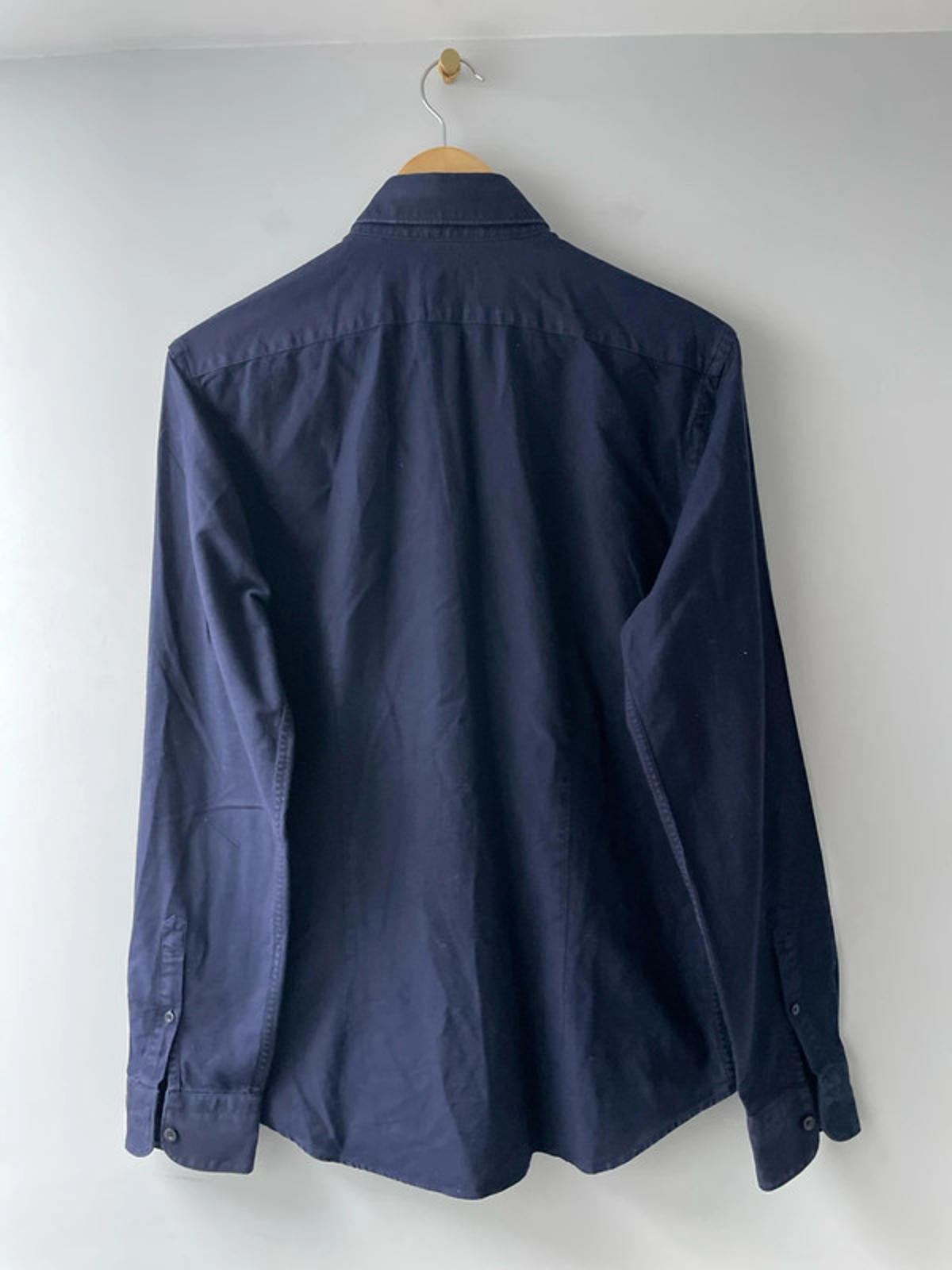 Men’s Reiss Slim Fit Long Sleeve Shirt In Navy - Medium - 2751