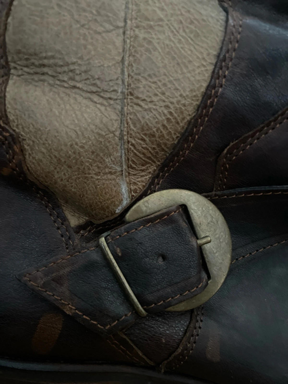 Women’s Manas Designer Leather Knee length Boots Made In Italy In Tan - UK 7 - 2569