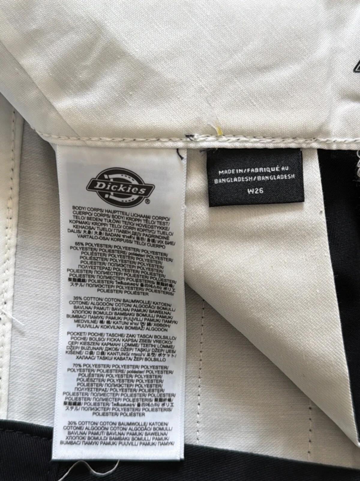Women’s Dickies Mini Work Skirt With Pockets In Black - W26 - 3439