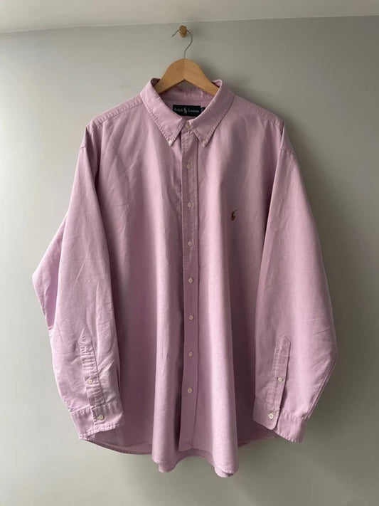 Men’s Ralph Lauren Oxford Style Chambray Shirt in Pink - XXLarge - 2926