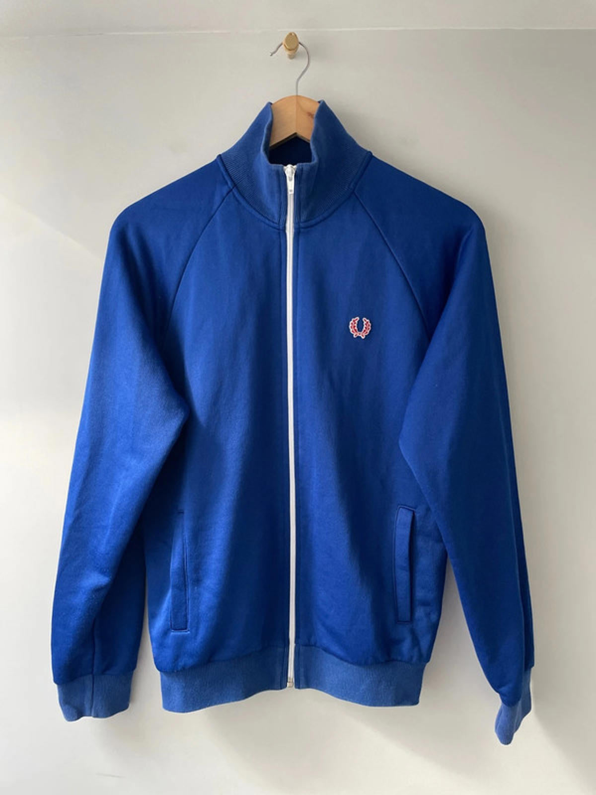 Men’s Fred Perry Vintage Track Jacket Top In Navy - Small - 2509