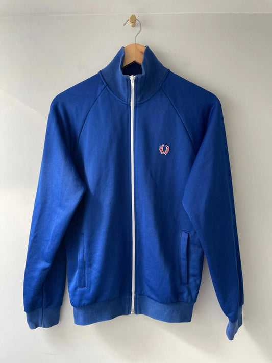 Men’s Fred Perry Vintage Track Jacket Top In Navy - Small - 2509