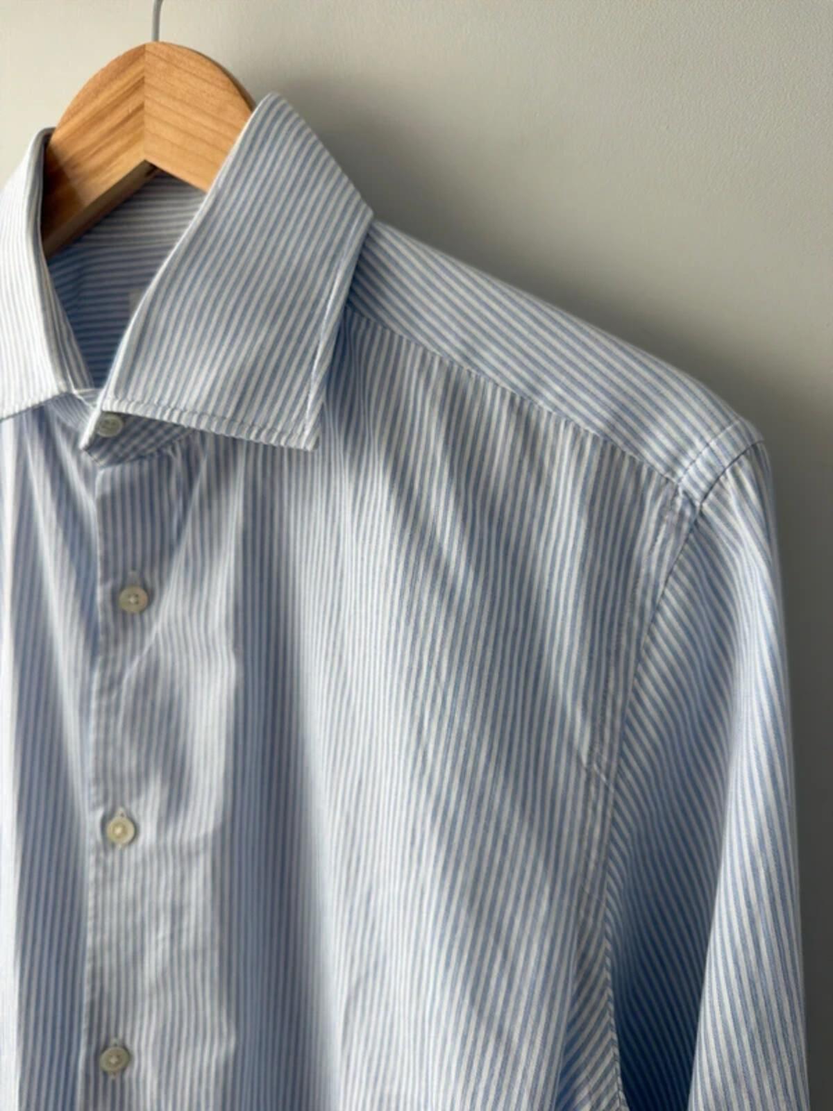 Men’s Reiss Long Sleeve Stripped Shirt - Large - 3398