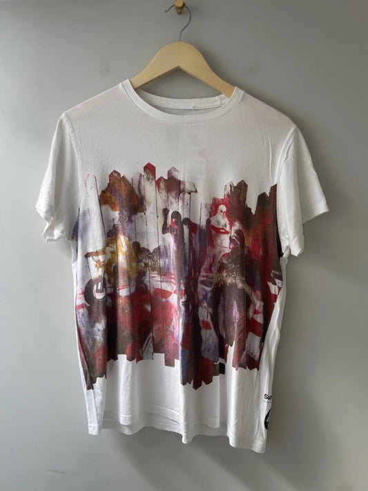 Men’s Supremebeing White Canvas Limited Edition Printed T-Shirt In White - Medium - 3030