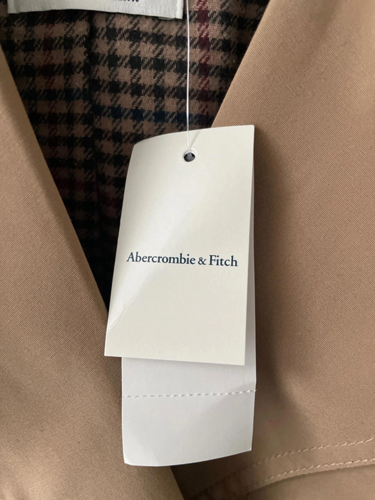 Women’s Abercrombie & Fitch Classic Trench Coat In Camel - Large - 2439