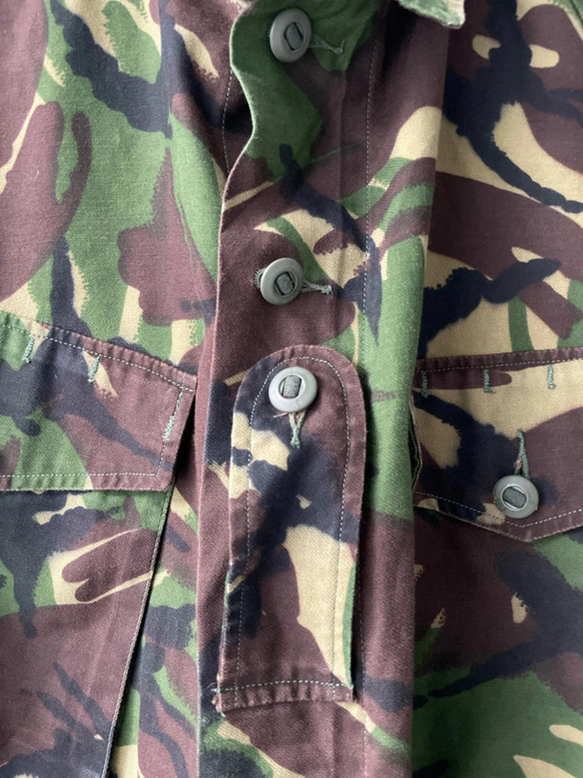 Men’s Camouflage Royal Marines Commandoes Camo Military Shirt In Khaki  - Medium - 2323