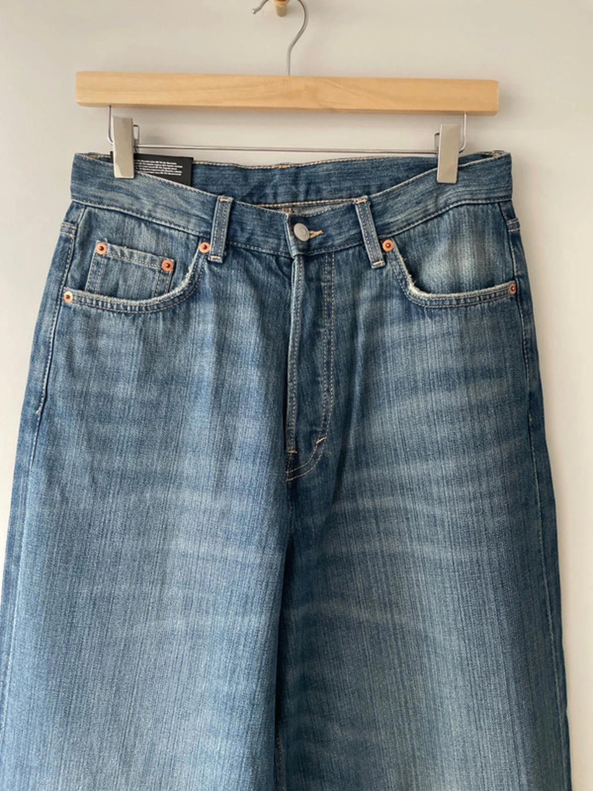 Women’s Weekday Astro Loose Baggy Fit Jeans In Blue - W26/L34 - 2436