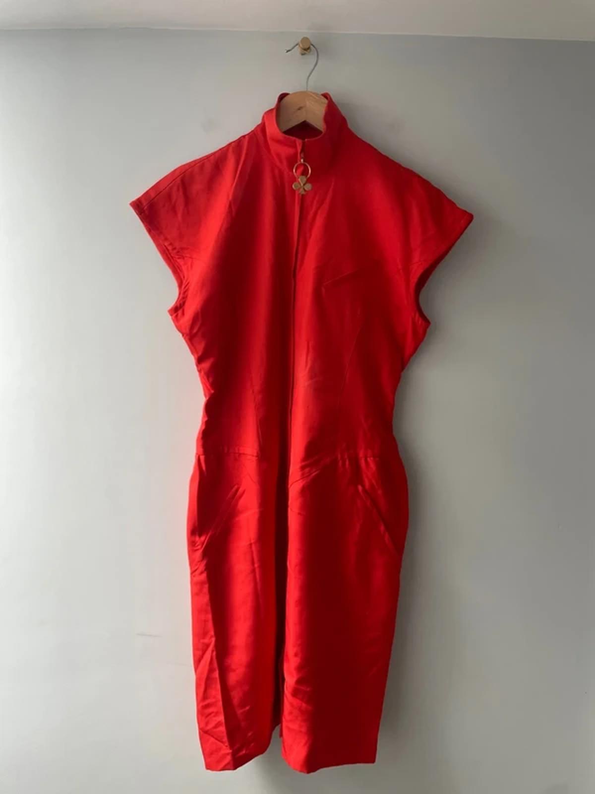 Women’s Emanuel Ungaro Designer Rare Find Cap Sleeve Dress In Red - UK8 - 3039