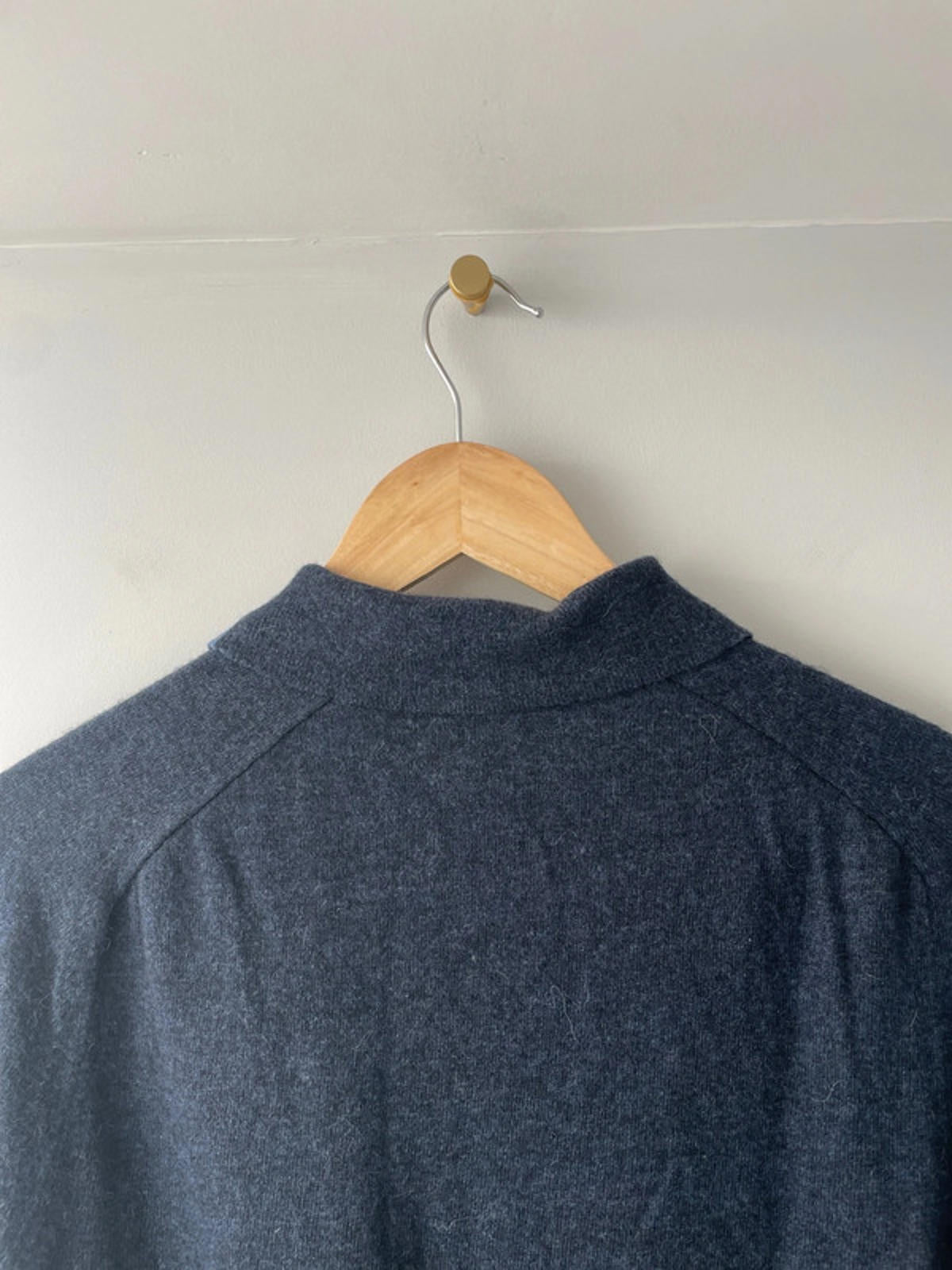 Men’s Reiss Premium Wool Knitted Long Sleeve Polo Top - Small - 1578