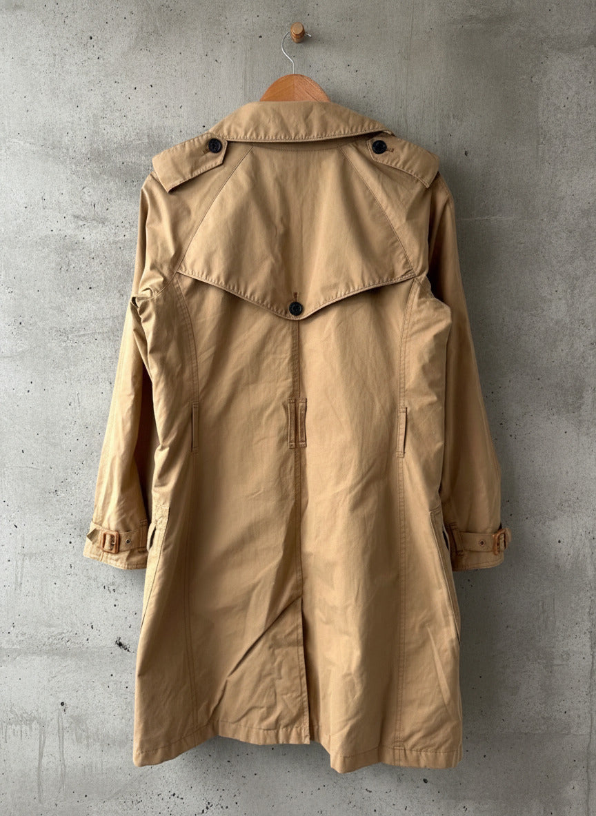 Women’s Barbour Valerie Classic Trench Coat Mac In Beige - Uk12 - 3796