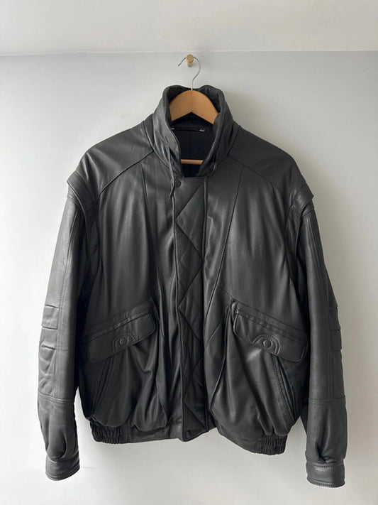 Men’s C&A premium soft leather vintage jacket - Medium - 0802