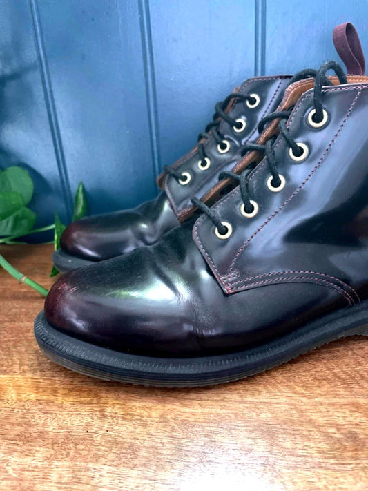 Women’s Dr Martens Emmeline Ankle Lace Up Boots in Cherry Red - UK6 - 2164