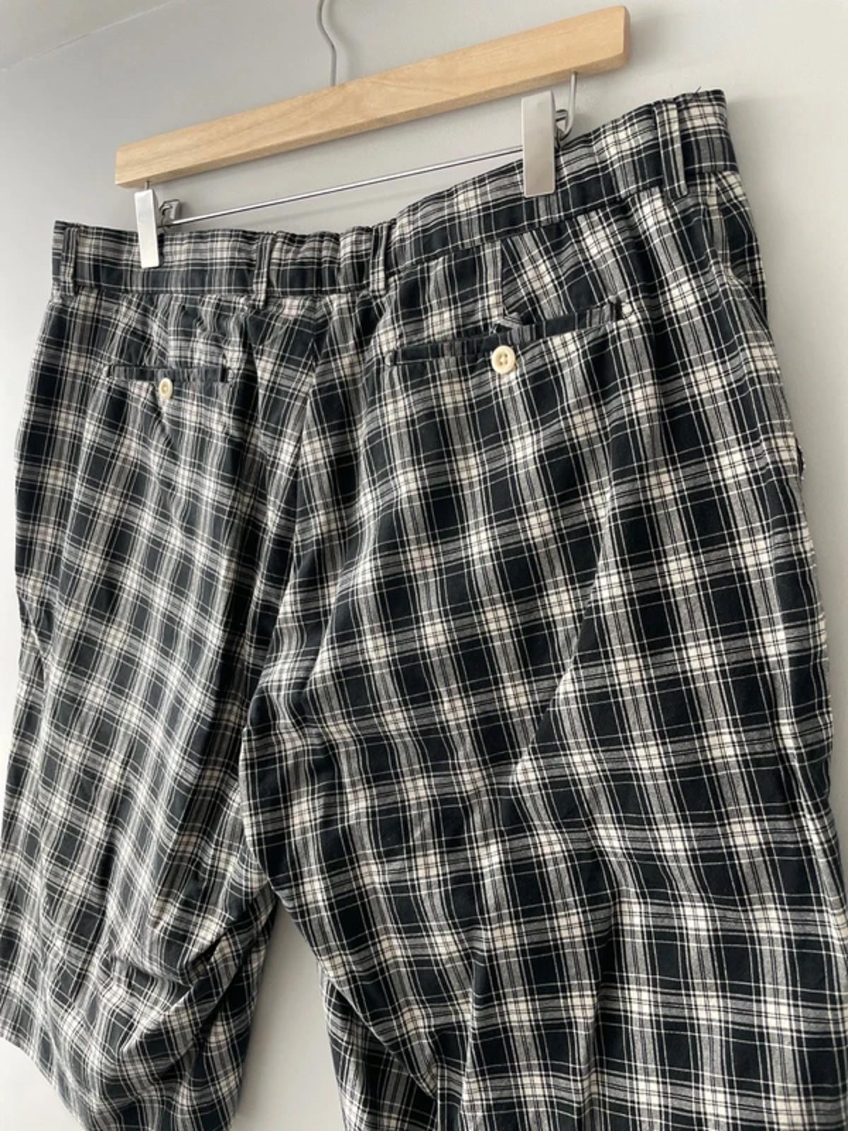 Mens Ralph Lauren Checked Shorts in Navy/Cream - W36/L11 - 3153