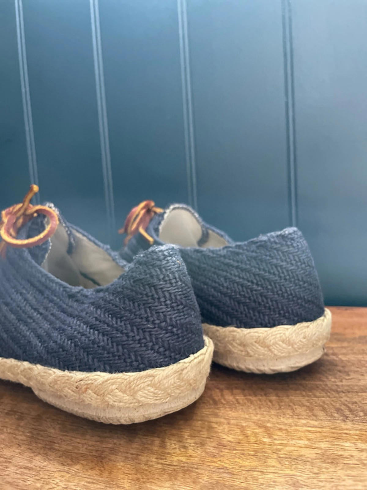 Men’s Veras Woven Navy Espadrille Shoes In Navy - UK 9 - 1612
