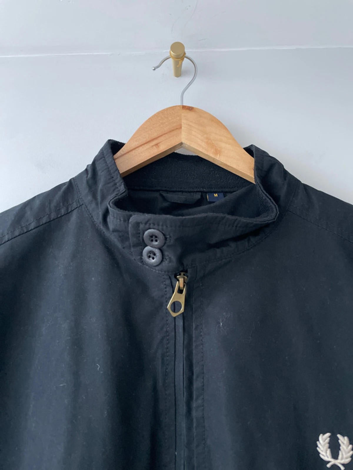 Men’s Fred Perry Premium Jacket in Black - Medium- 2113