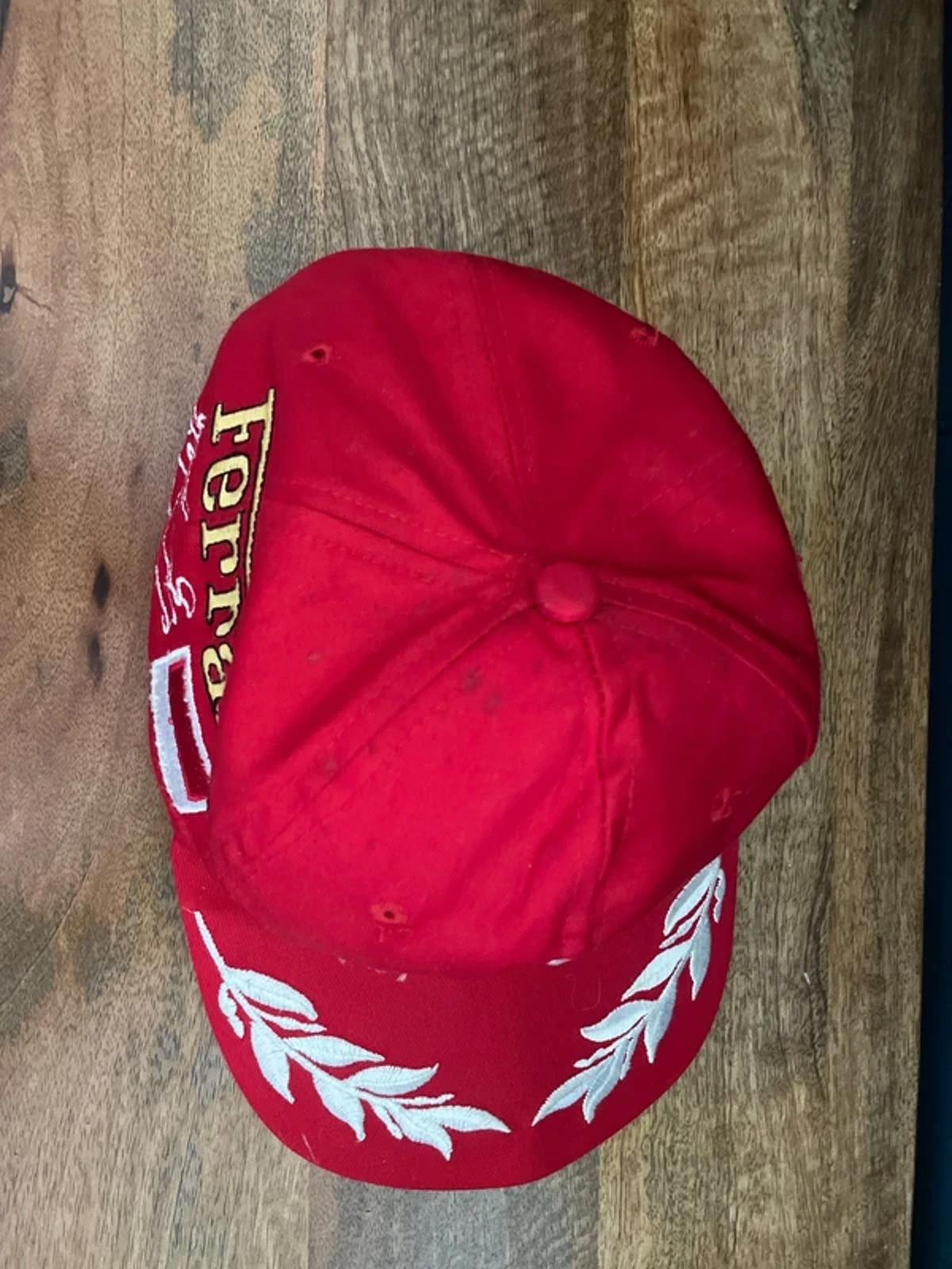 Unisex Ferrari Michael Schumacher Dekra Vintage 90's Cap In Red - 3091