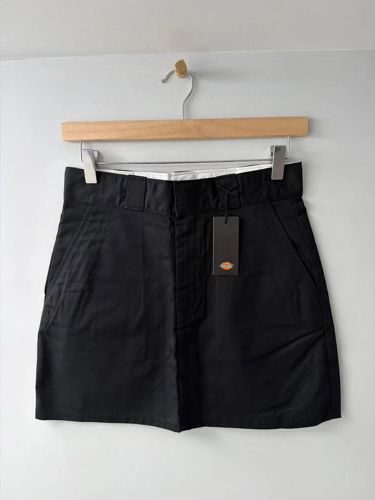 Women’s Dickies mini work skirt with pockets in black - W26 - 3438
