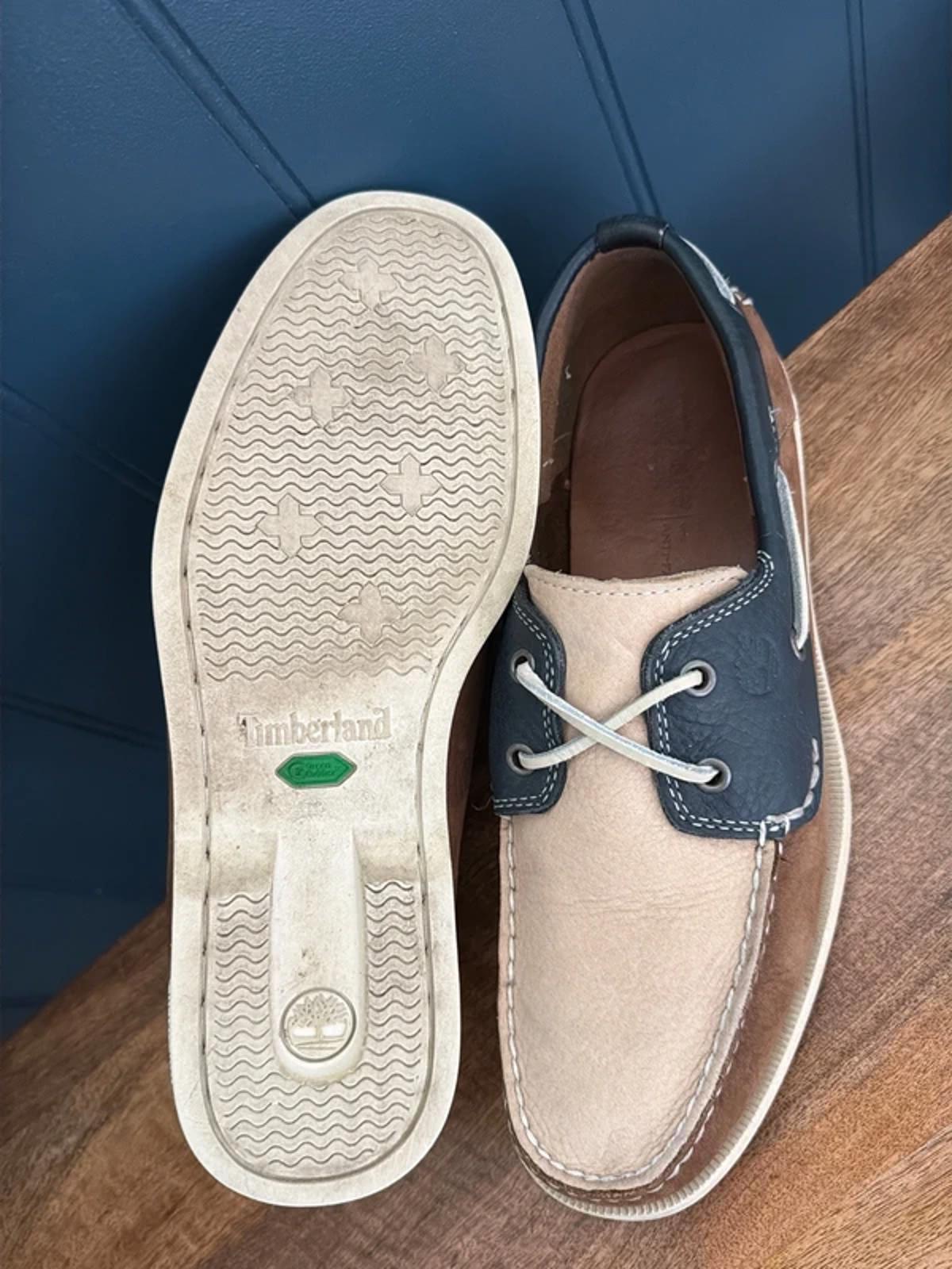 Men’s Timberland Premium leather Classic Boat Shoes In Brown - Uk8 - 3288