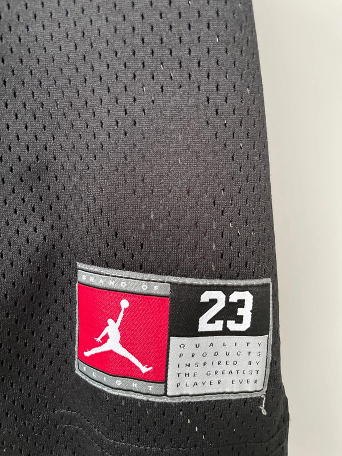 Women's Vintage Jordan 23 Jumpman Jersey DNA Logo In Red/Black - Medium - 2281