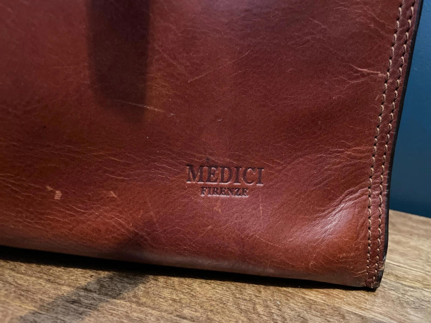 Men’s Medici Vintage Made In Italy Leather Bag Holdall In Brown - 2730