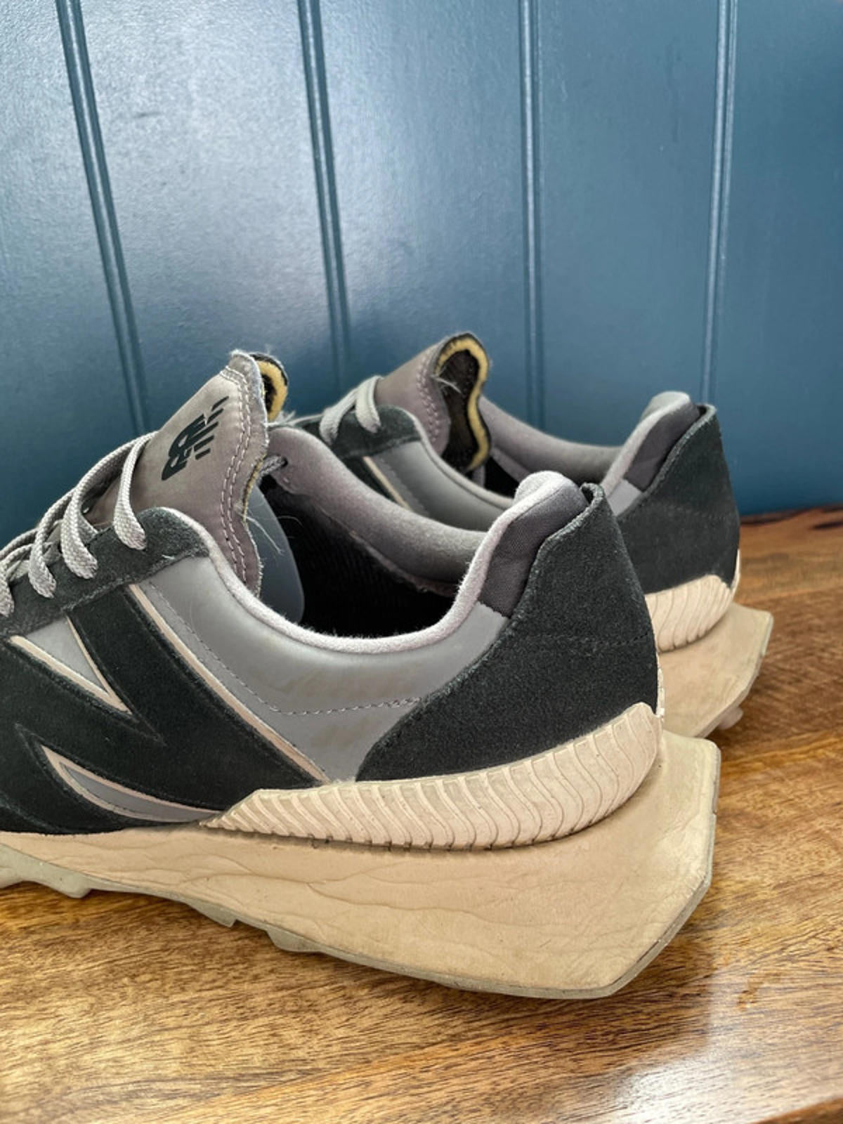 Men’s New Balance XC-72 Premium Leather Trainers In Black/Grey - UK10 - 2177