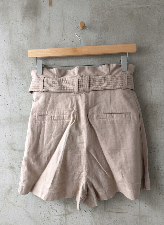Women’s & Other Stories Linen High Waisted Tie Front Style Shorts - Uk6 - 3444