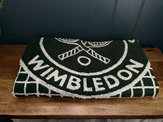 Wimbledon Vintage Championships 1997 Rare Tennis Towel in Dark Green - 2949