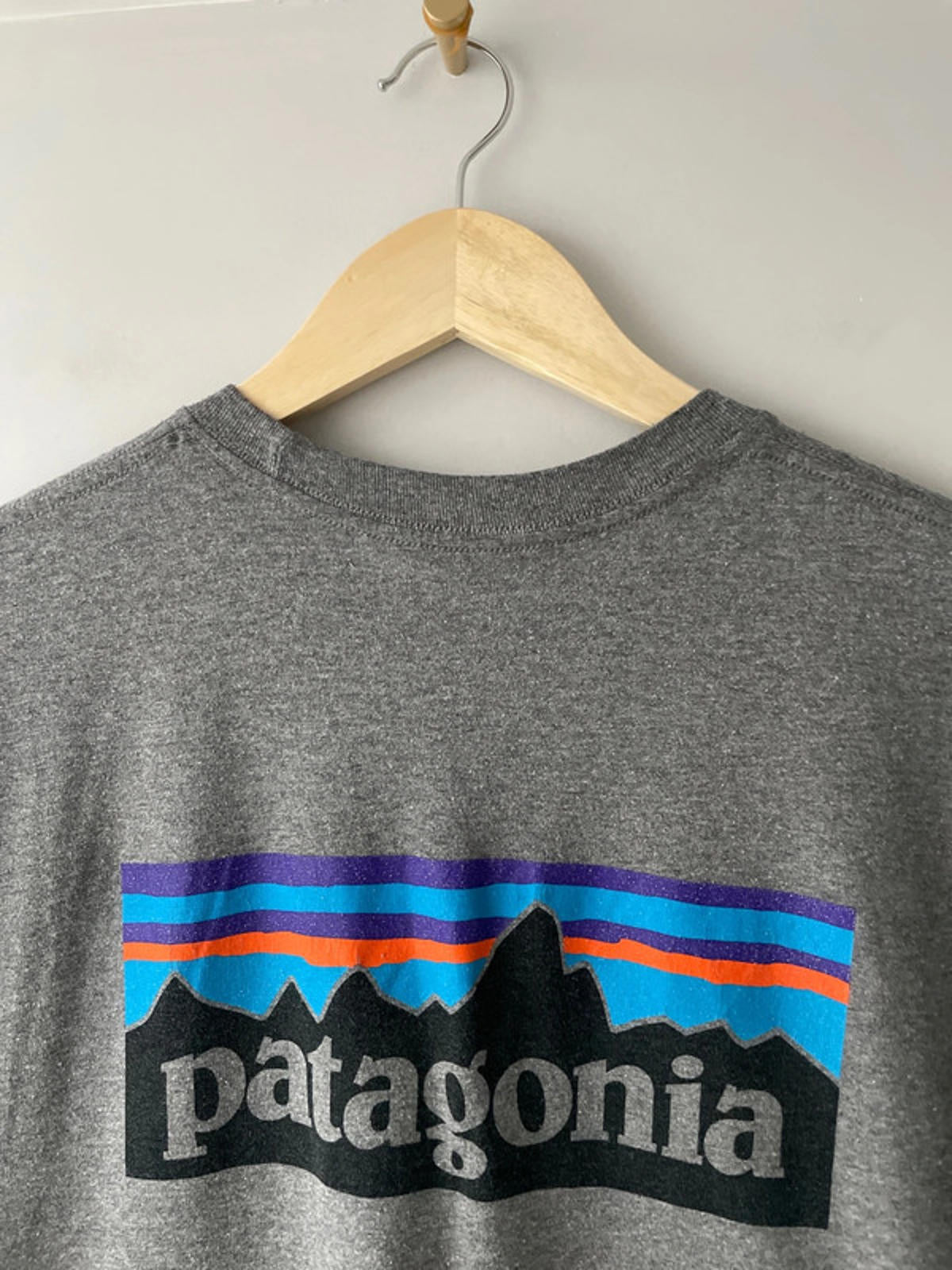 Men’s Patagonia Crew Neck Printed T-shirt In Grey - Medium - 2343