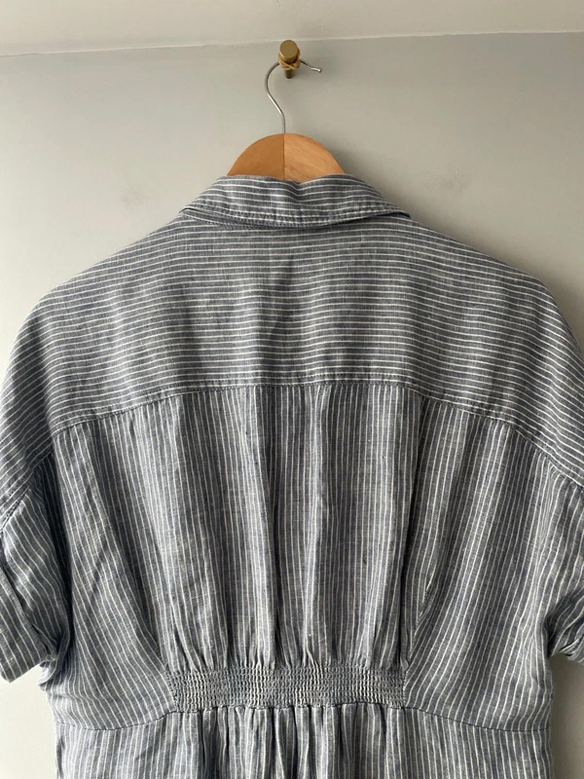 Women’s White Stuff Premium Linen Dress in Blue/white Stripe - UK10 - 3038