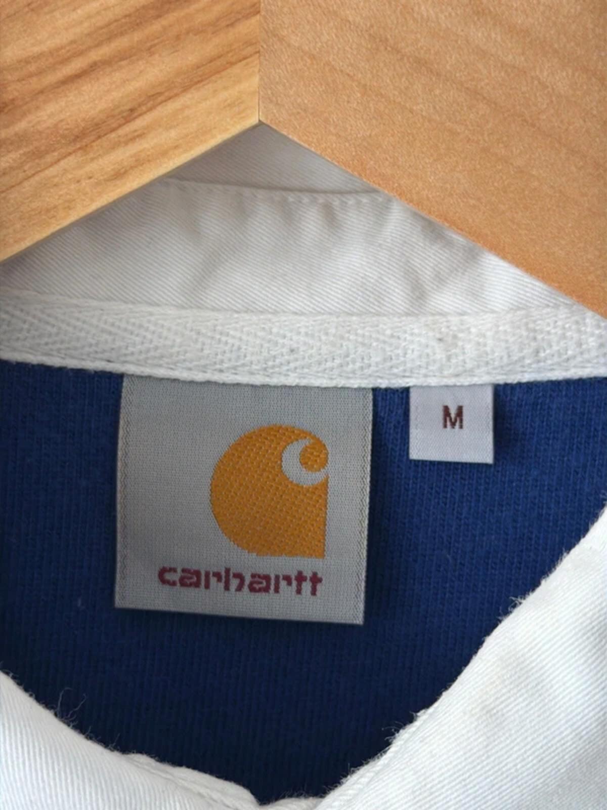 Men’s Carhartt Stripped Long Sleeve Rugby Polo Top - Medium - 3314