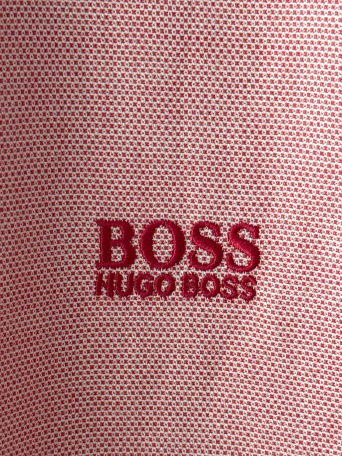 Men’s Hugo Boss Modern Fit Chambray Shirt In Pink - Medium - 0253