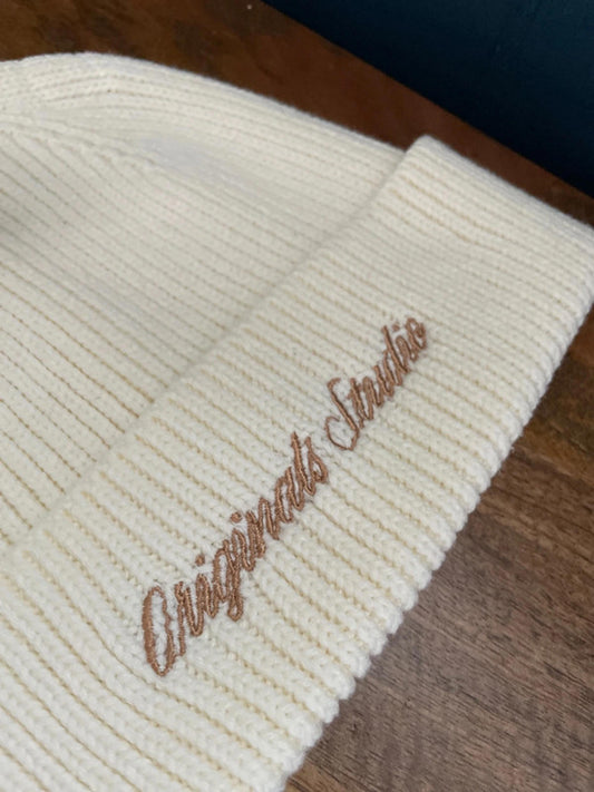 Mens Jack & Jones Original Studio Beanie Hat In Cream - One Size - 2228