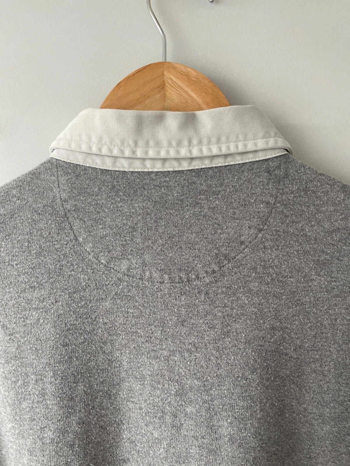 Men’s Fred Perry Long Sleeve Rugby Polo Top In Grey - Small - 2003