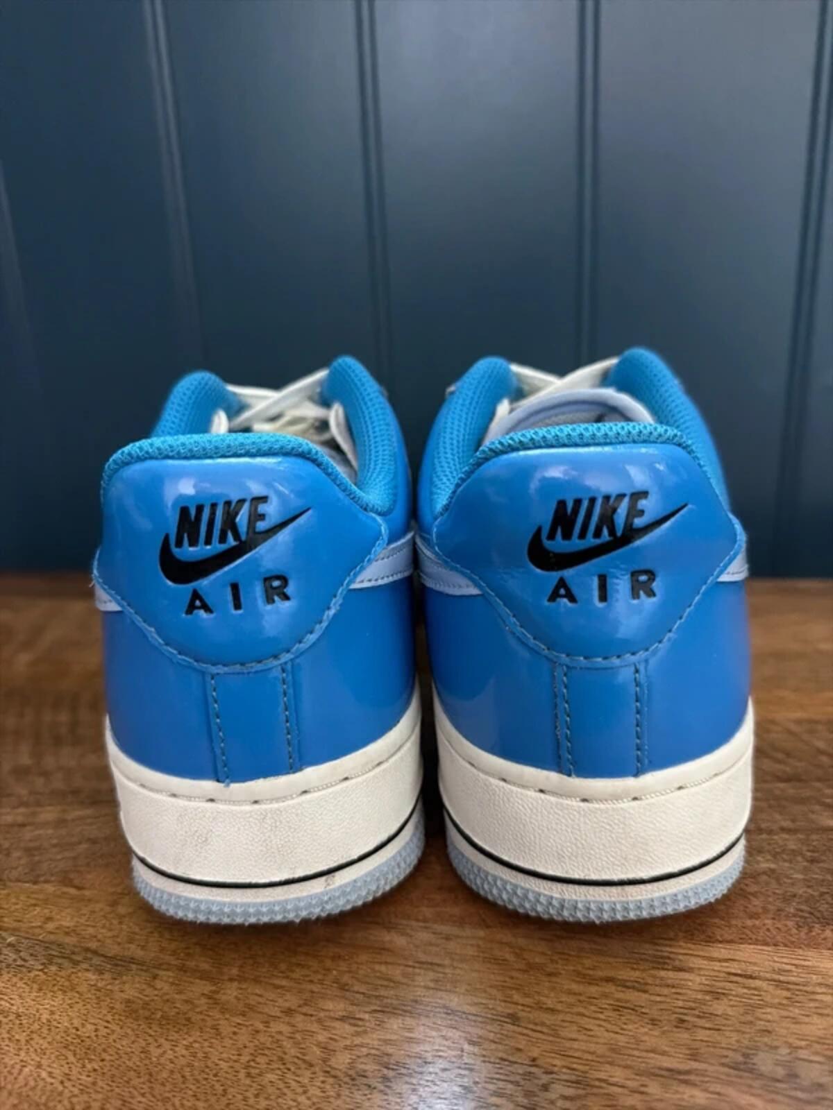 Women's Nike Air Force 1 chunky sole trainers in blue - uk5.5