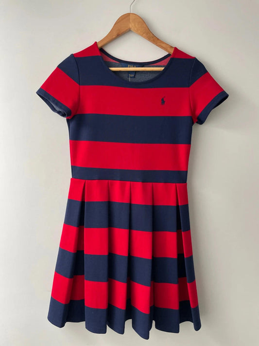 Women’s Ralph Lauren Stripped Jersey Tennis Dress - UK10 - 1967