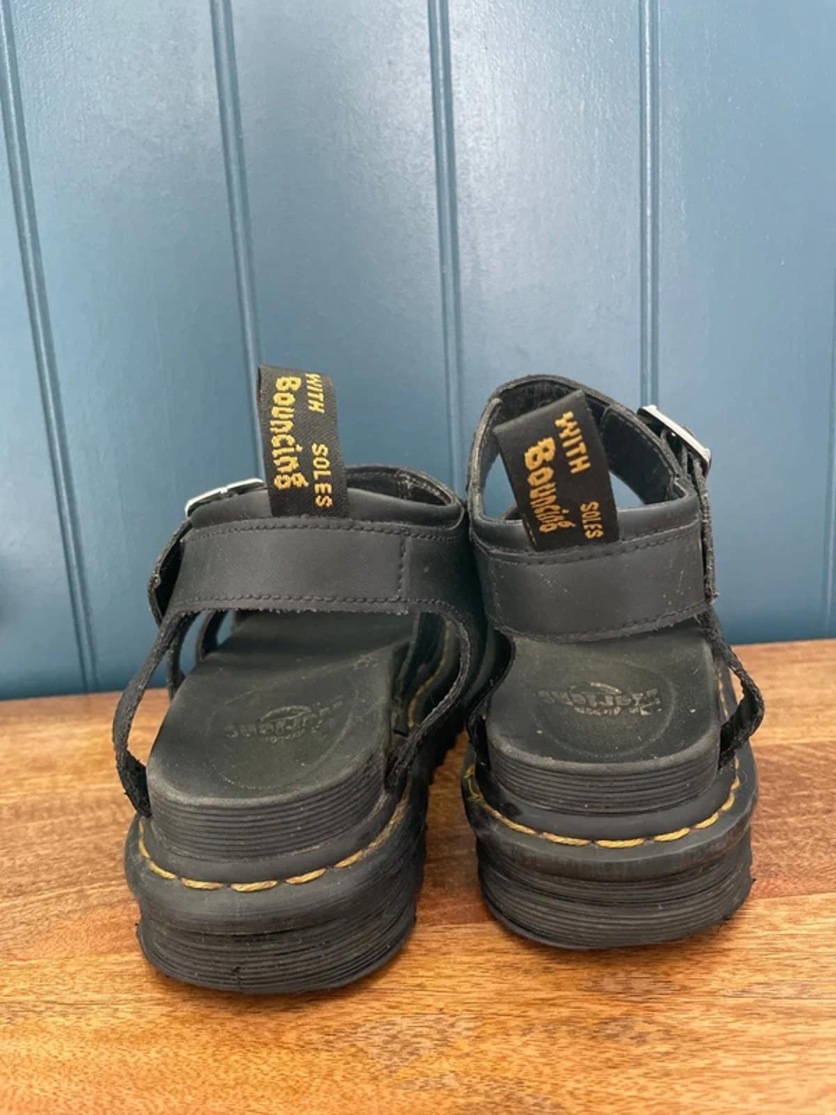 Women’s Dr Martens Blaire 3 Leather Straps Sandals in Black - UK5 - 3034