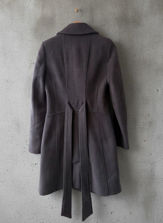 Women’s Reiss Wool & Cashmere Blend Overcoat Jacket In Grey - Small - 3787