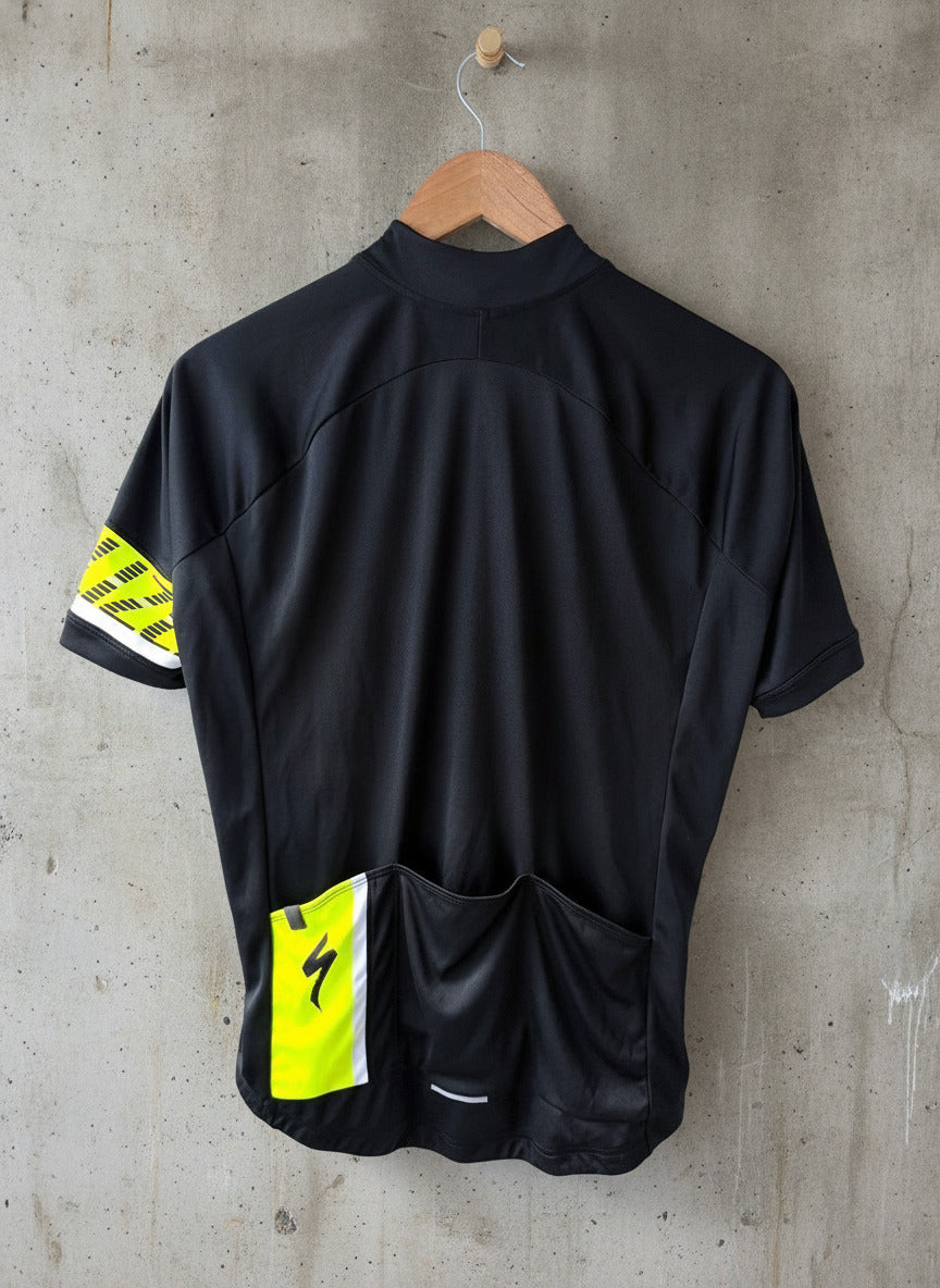 Men’s Specialized Cycling Jersey Top In Black And Yellow - Medium - 3782