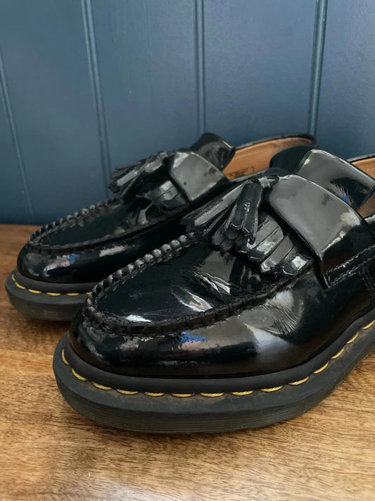 Women’s Dr Martens Patent Tassel Loafers With Chunky Sole - UK5 - 1926