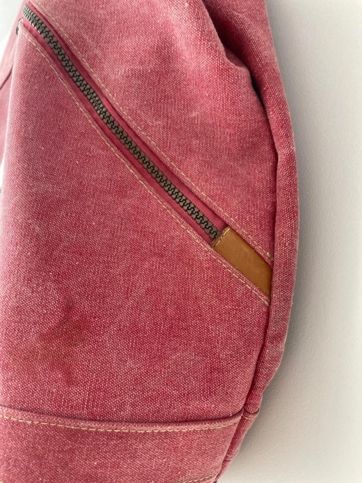 Unisex JB Le Sac Sportif Vintage Backpack In Washed Heavy Cotton - 1458