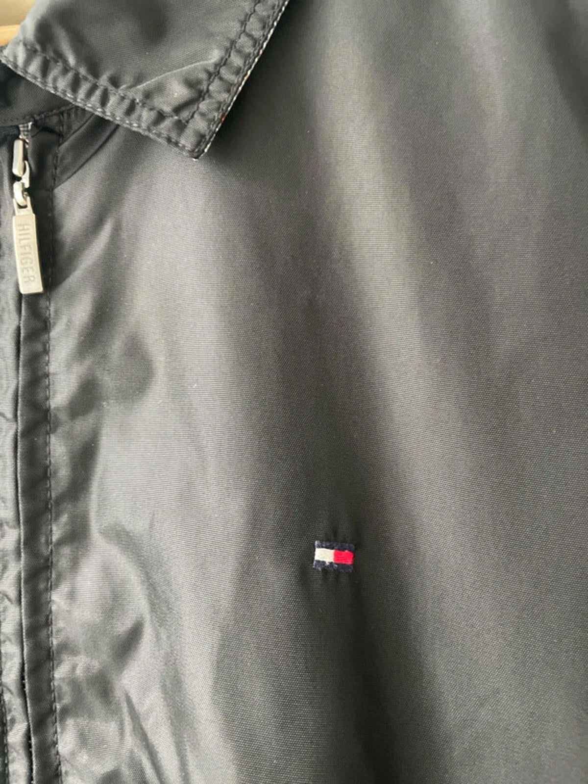 Men’s Tommy Hilfiger Premium Harrington Jacket In Black - Large - 2056